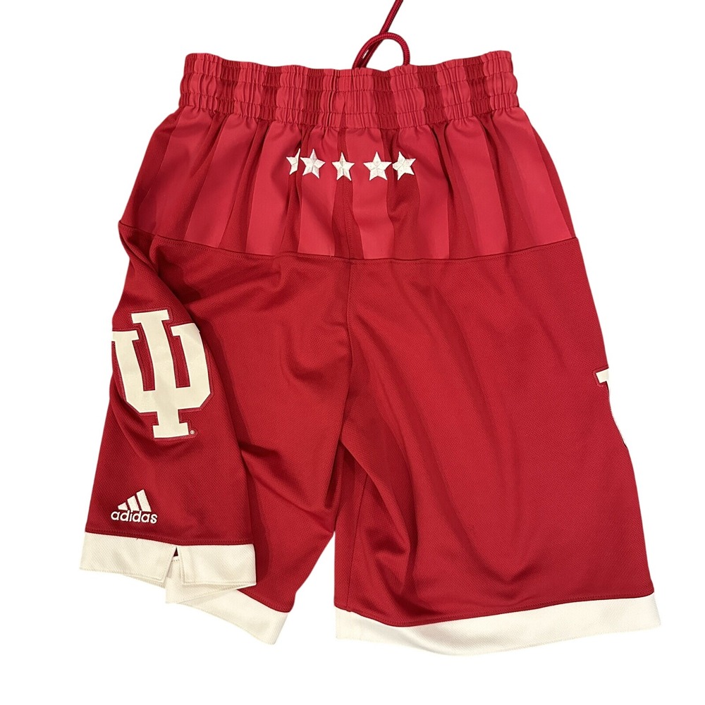 Adidas Indiana Hoosiers Shorts Mens S‎ Red Team Basketball Authentic NCAA